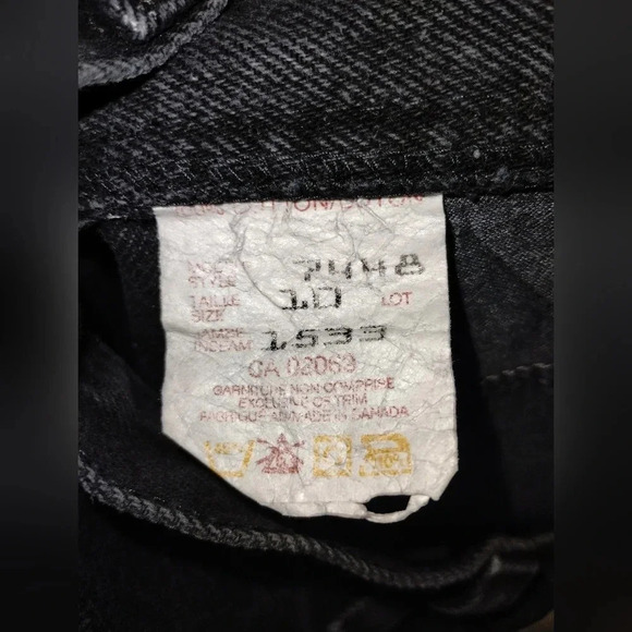 Bonjour Mom Jeans in Black size 10 High Rise Classic 90's Straight Vintage - Picture 3 of 4